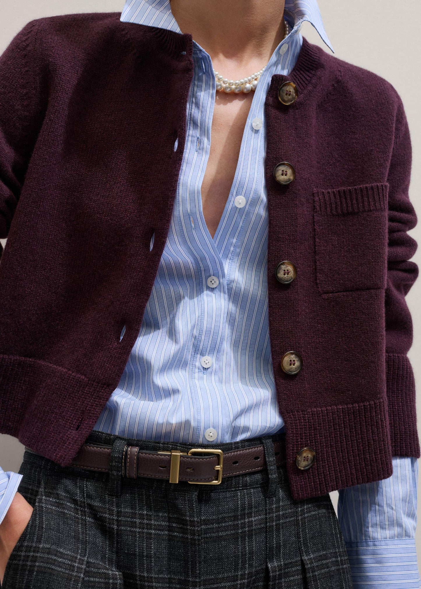 Blue Cotton Stripe Shirt