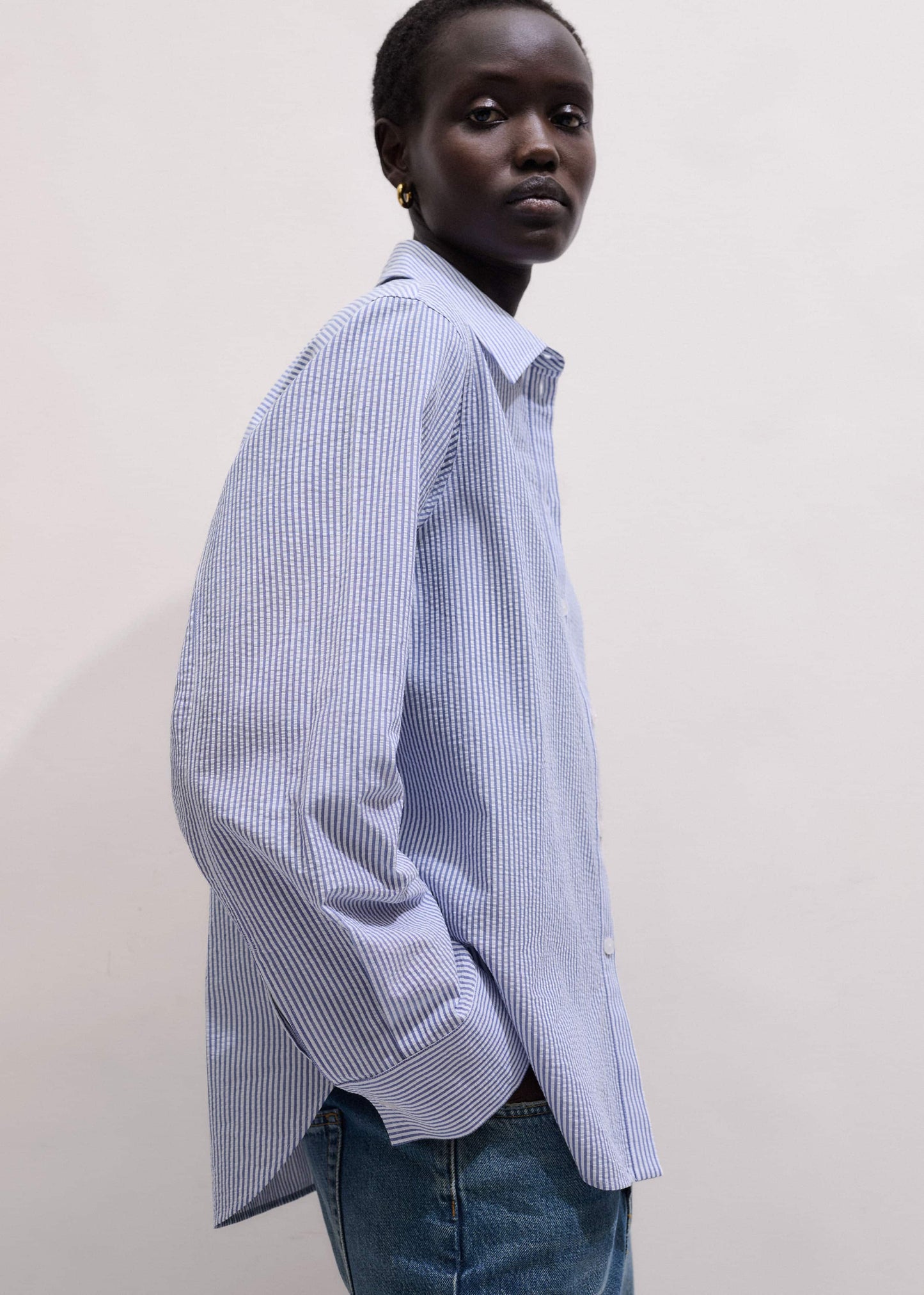 Blue Stripe Relaxed Forever Shirt