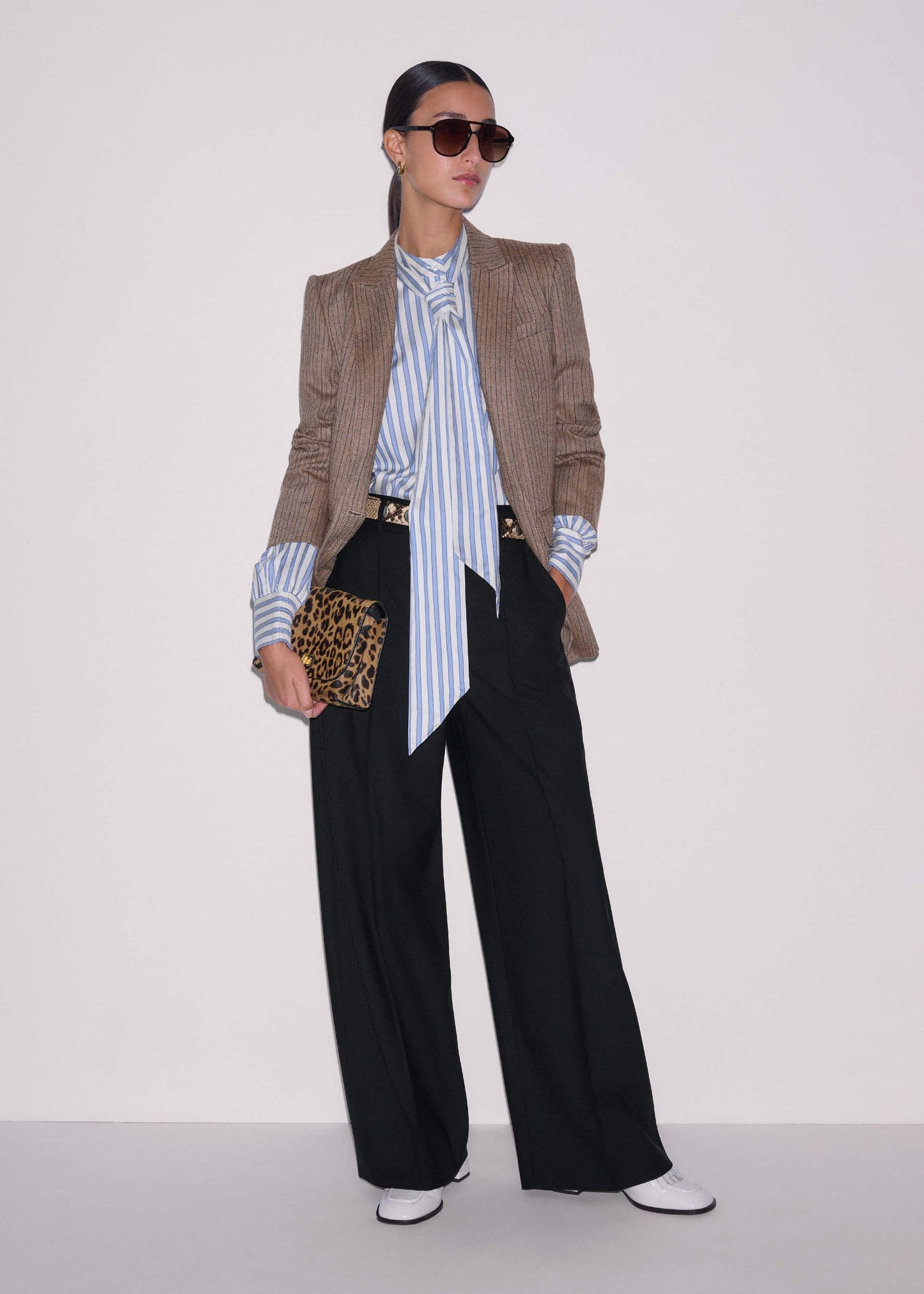 Blue Soft Stripe Shirt + Neck Tie