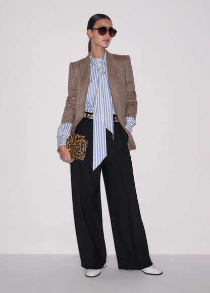 Blue Soft Stripe Shirt + Neck Tie