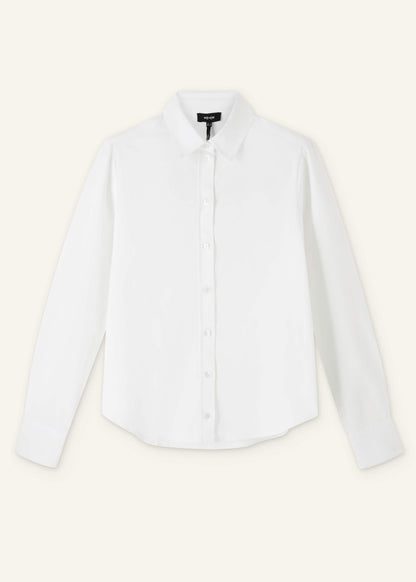White Travel Layering Shirt