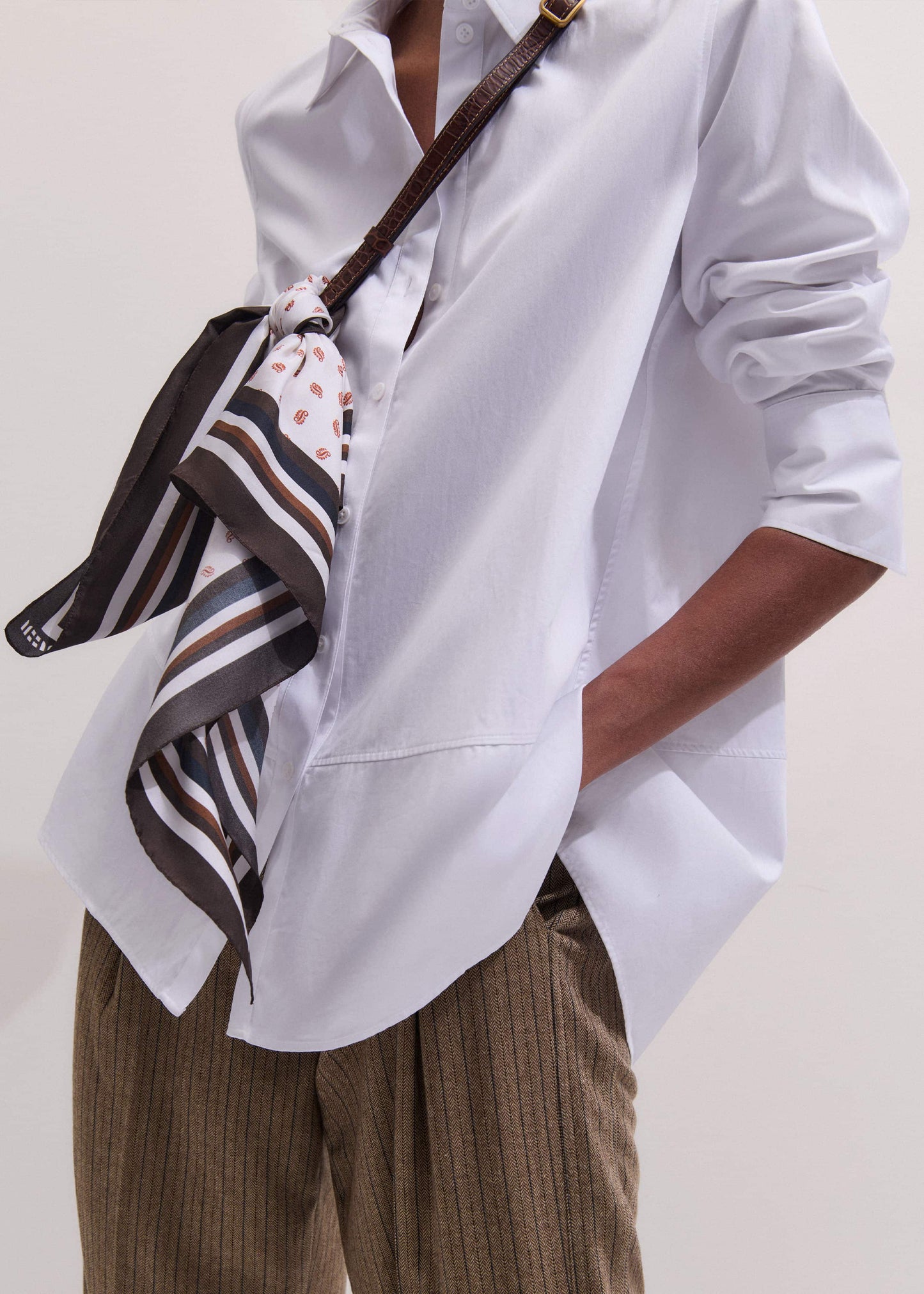 White Clever Oversized Shirt