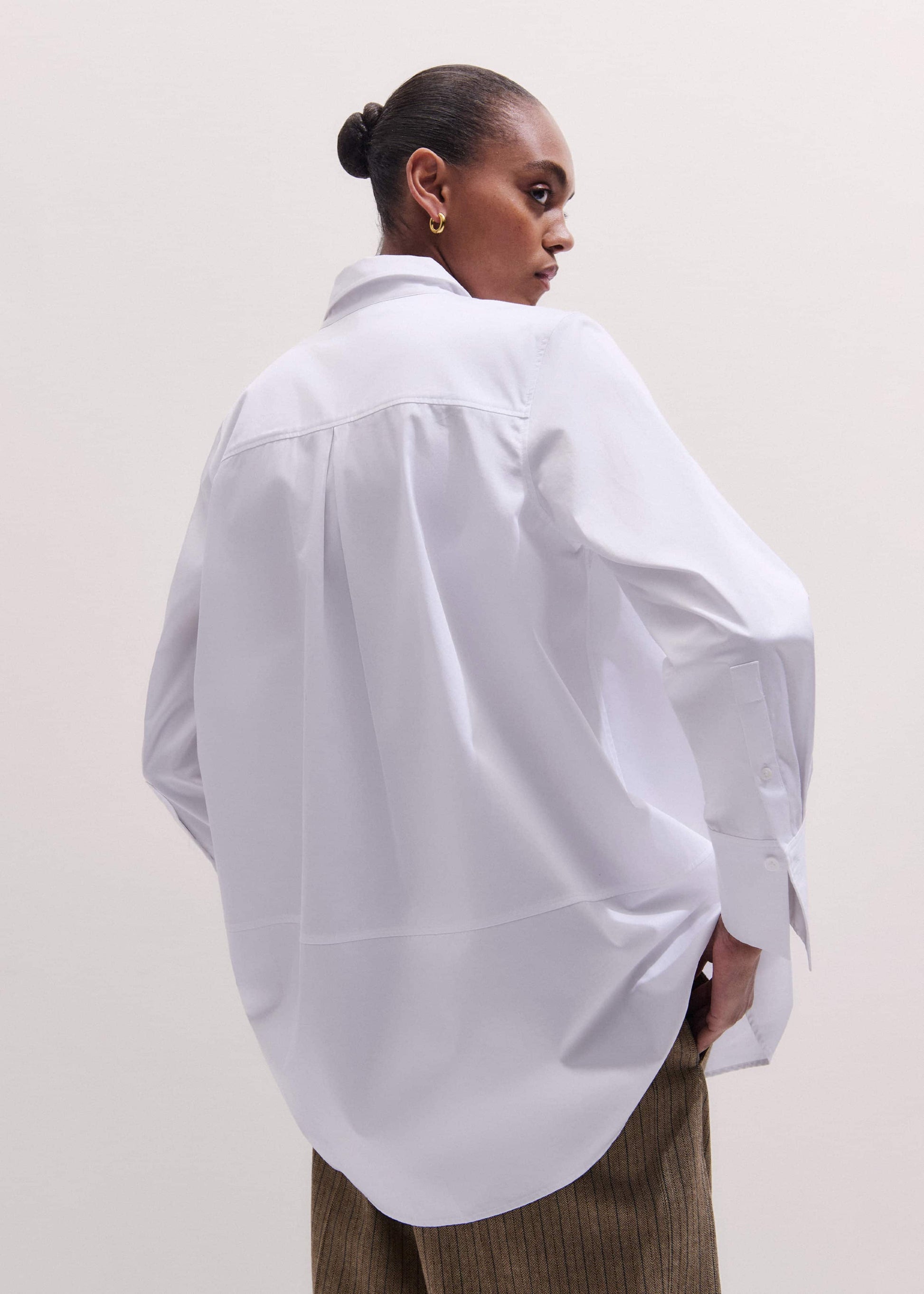 White Clever Oversized Shirt