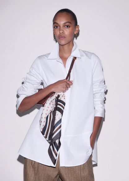 White Clever Oversized Shirt