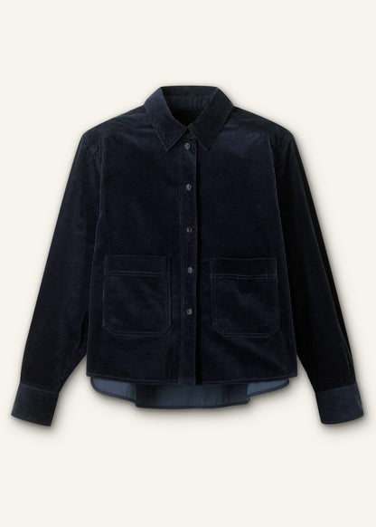 Navy Boxy Shacket