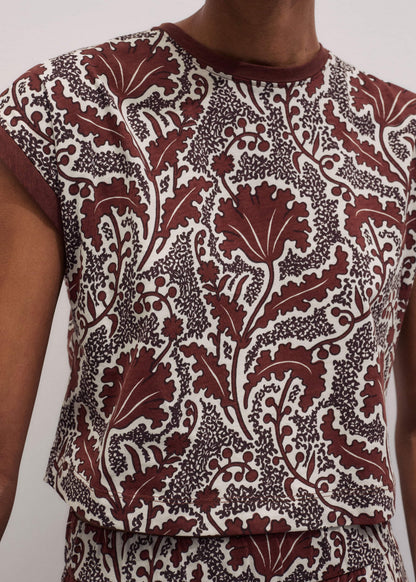 Cinnamon Rising Wildflowers Relaxed Crop Tee