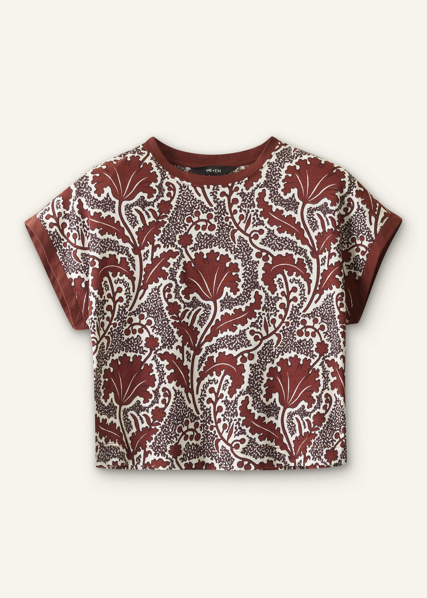 Cinnamon Rising Wildflowers Relaxed Crop Tee