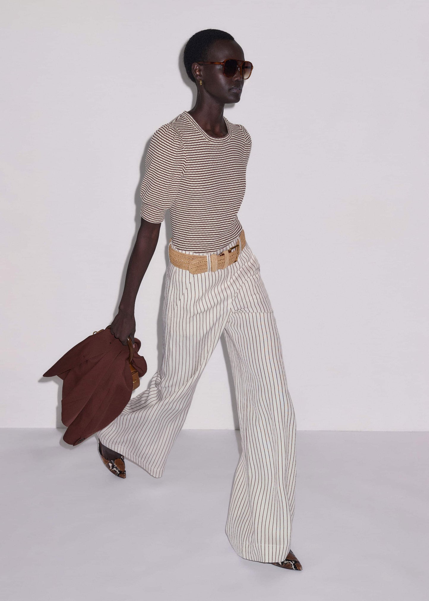 Cinnamon Brown Feminine Sleeve Tee