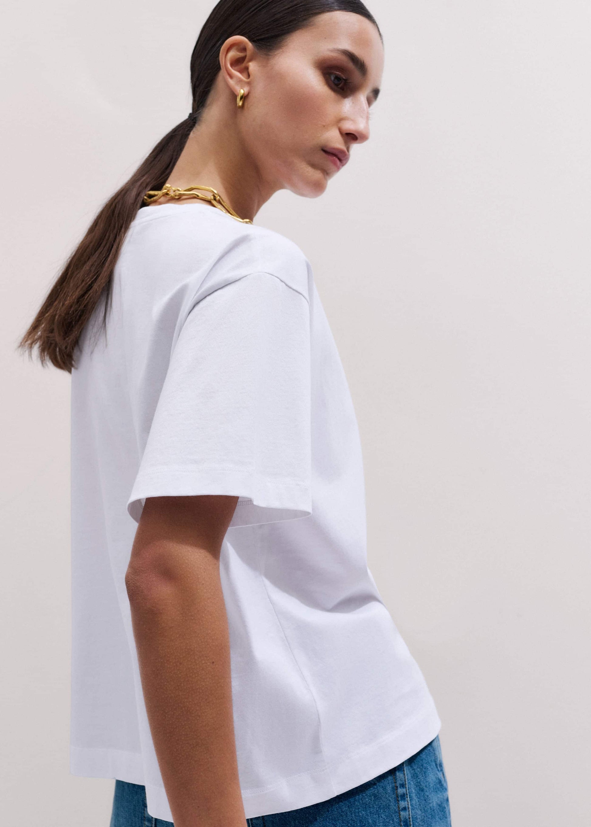 White Oversized Tee