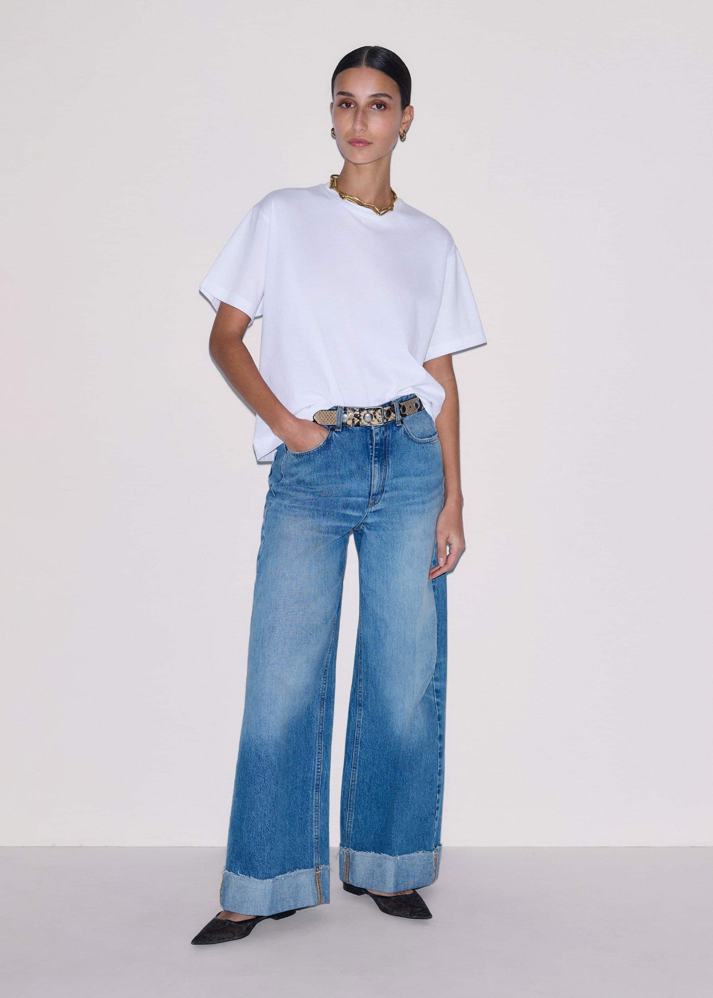 White Oversized Tee