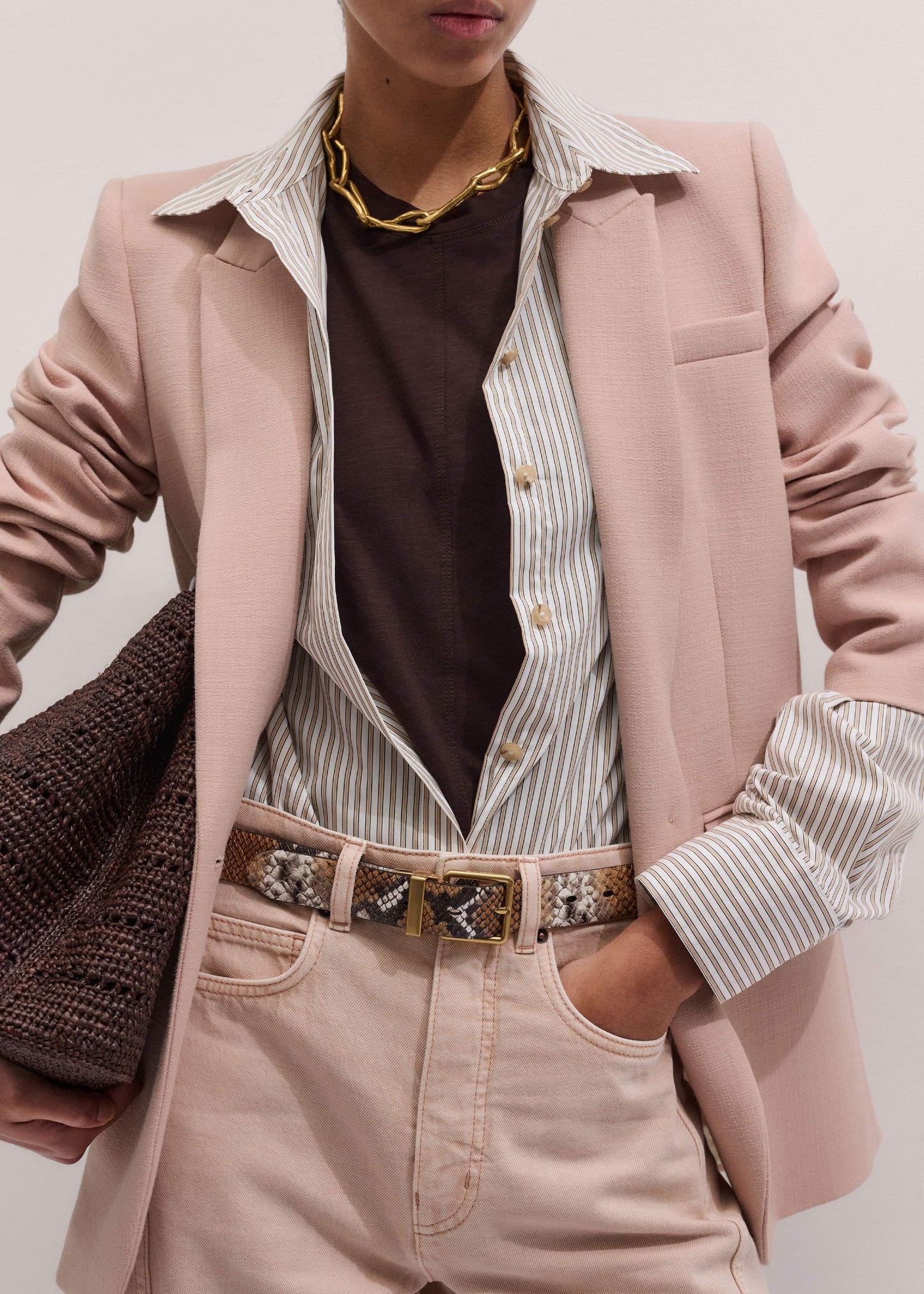Brown Racerback Swing Top