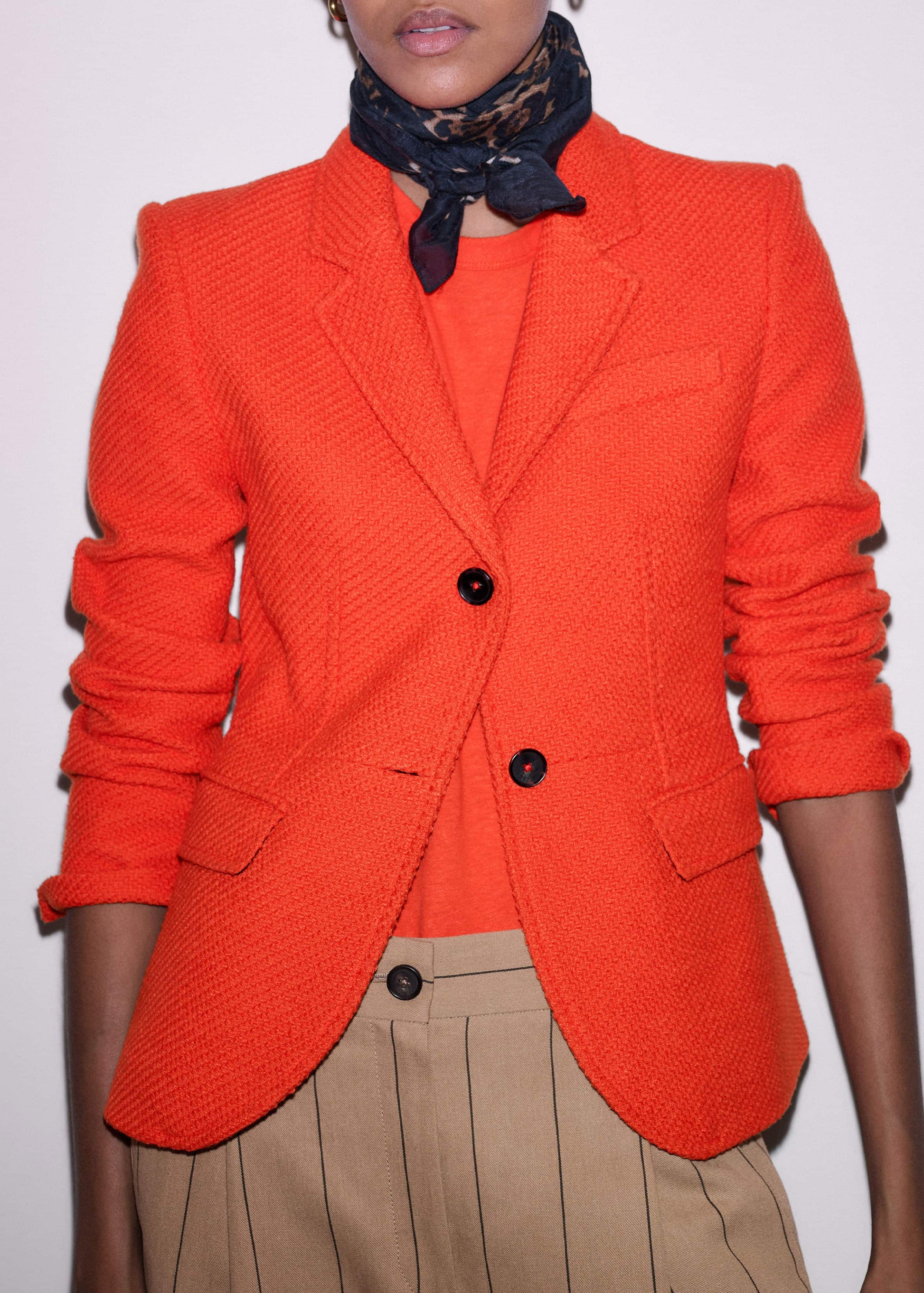 Orange Soft Washed Straight Tee