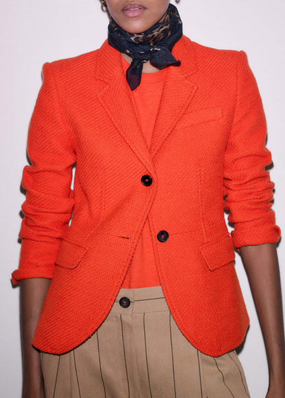 Orange Soft Washed Straight Tee