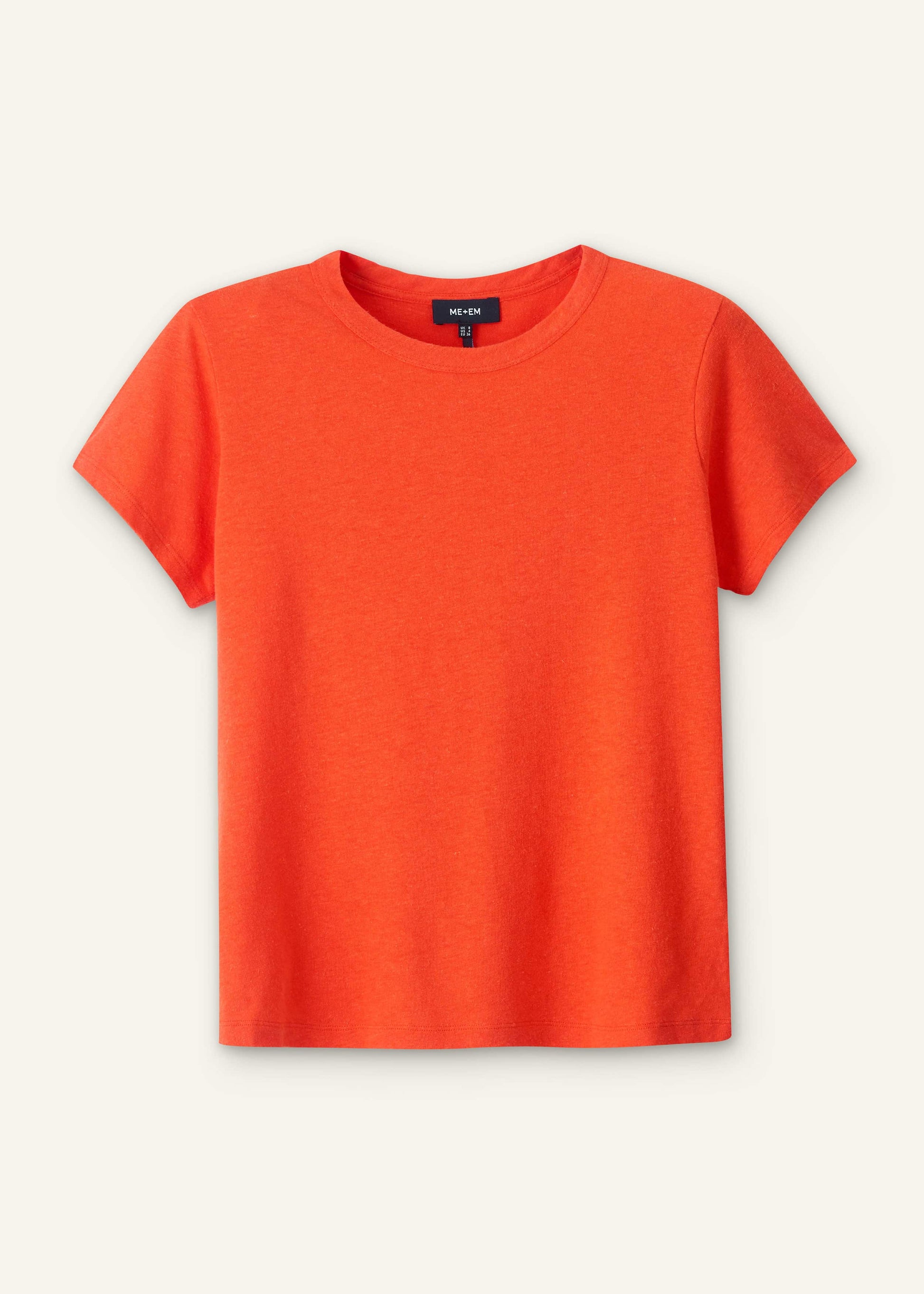 Orange Soft Washed Straight Tee