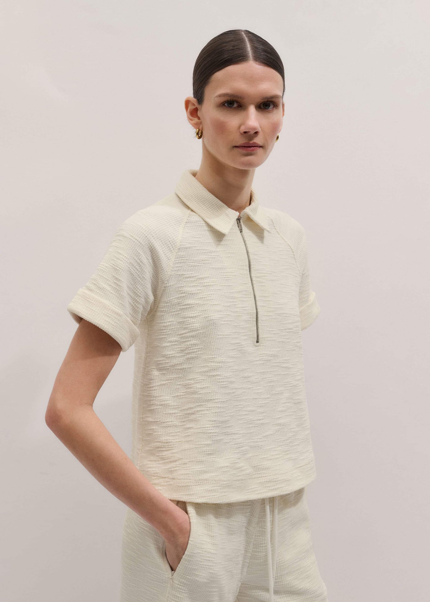 Cream Polo Swing Top
