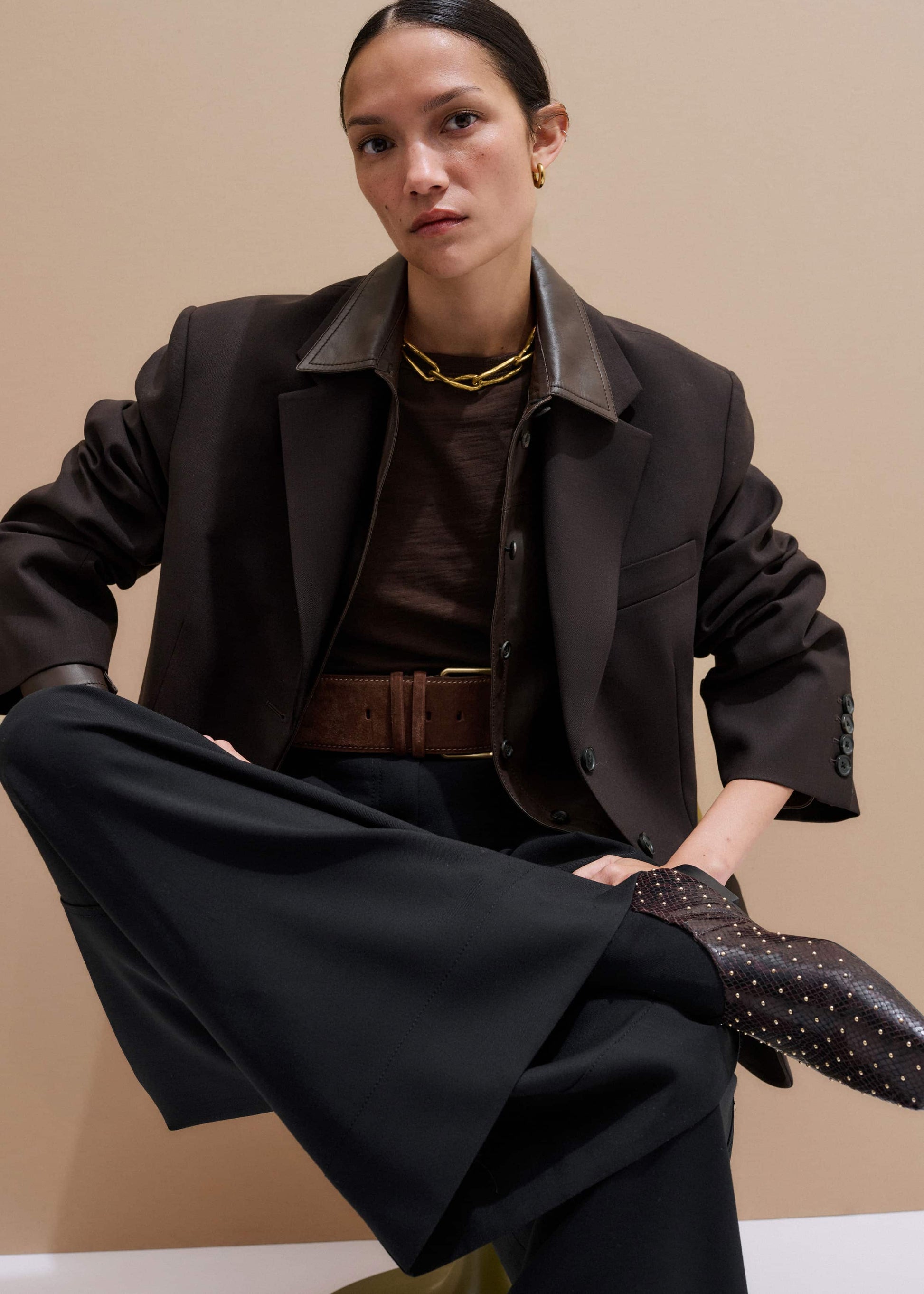 Brown Warm Touch Tee