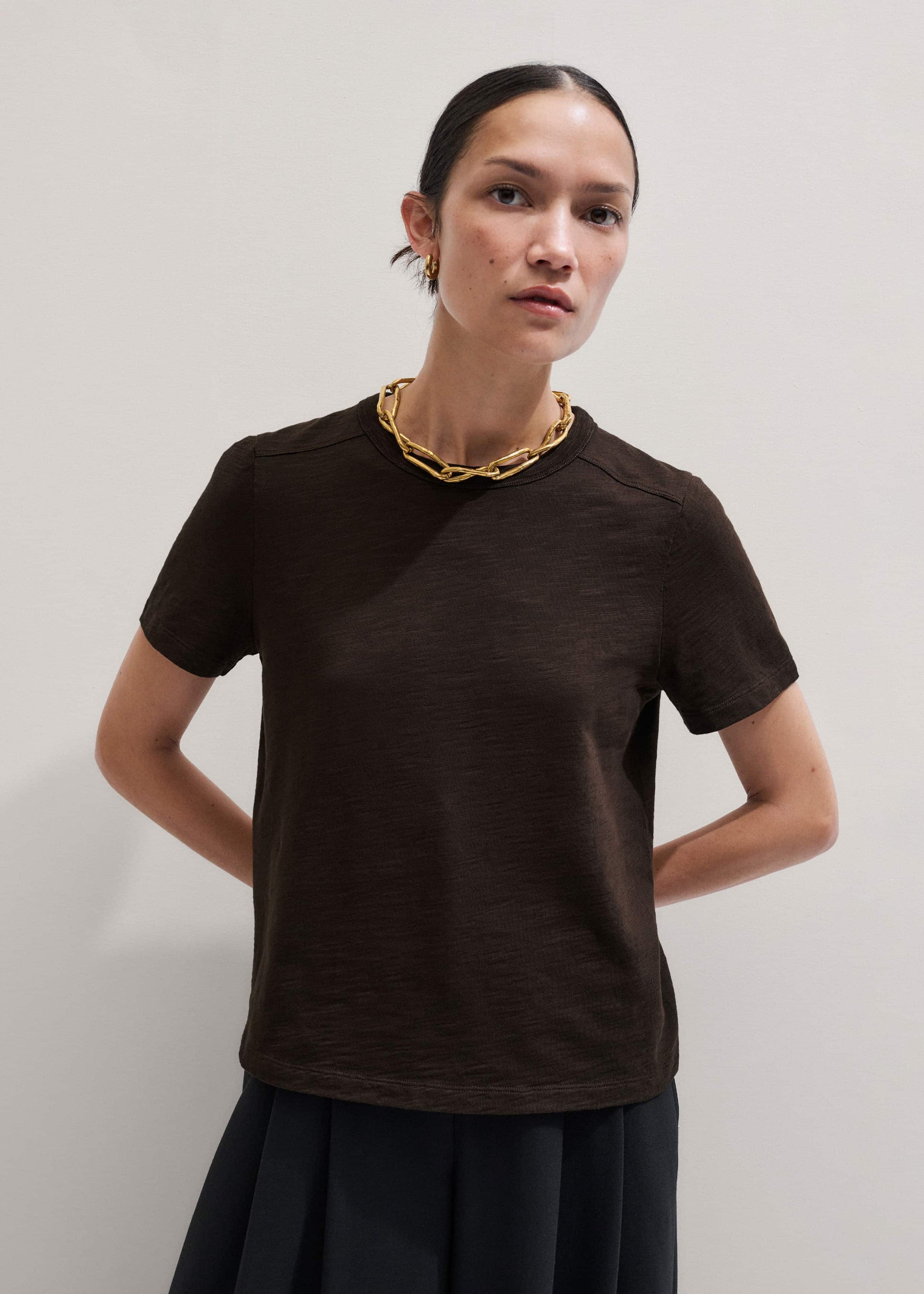 Brown Warm Touch Tee