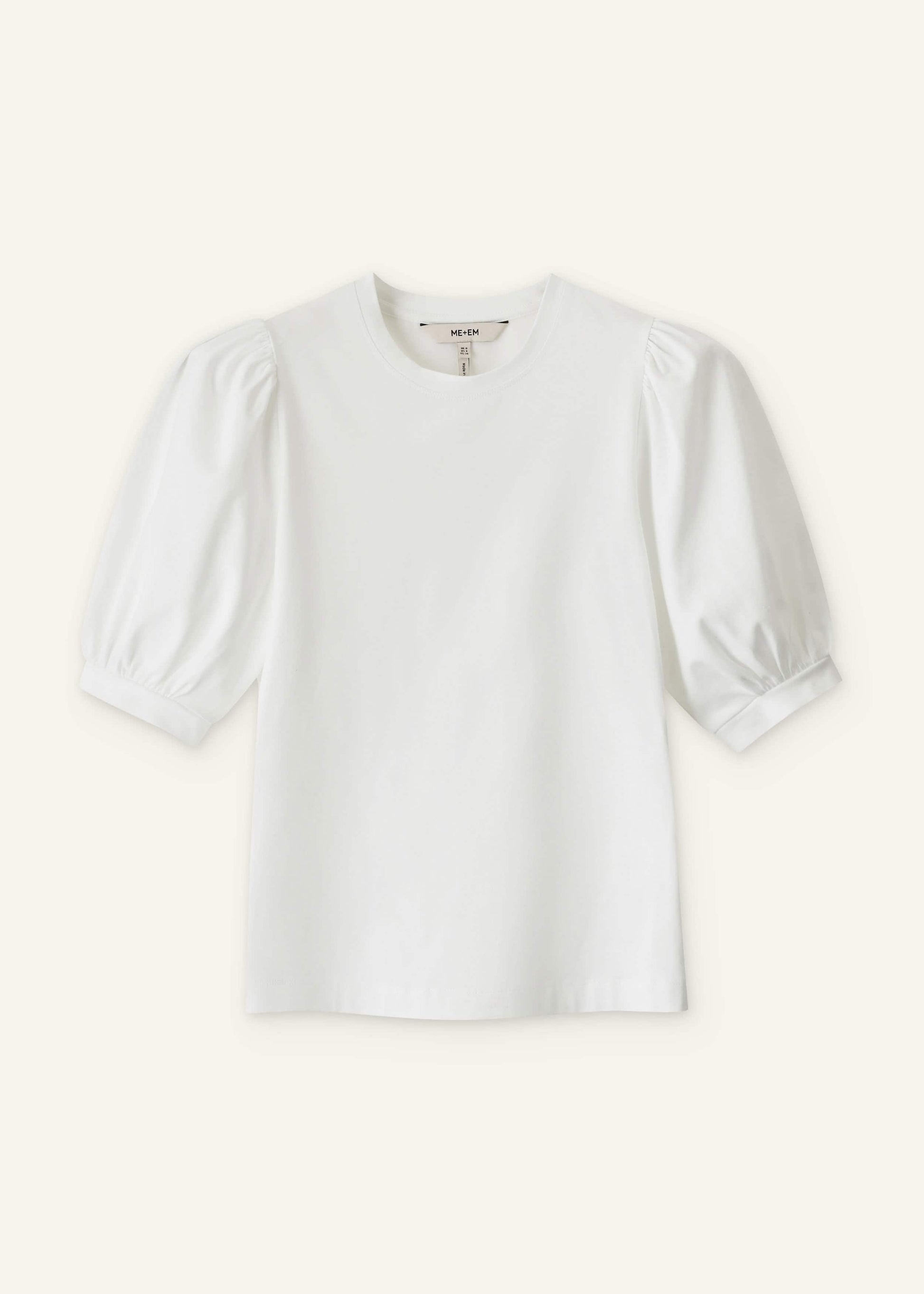 White Feminine Sleeve Tee