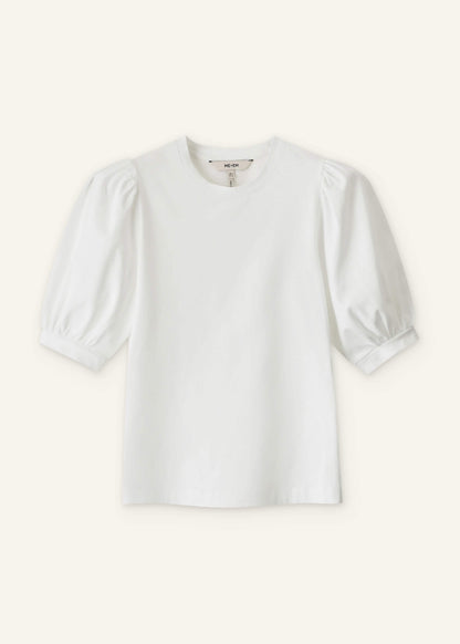 White Feminine Sleeve Tee