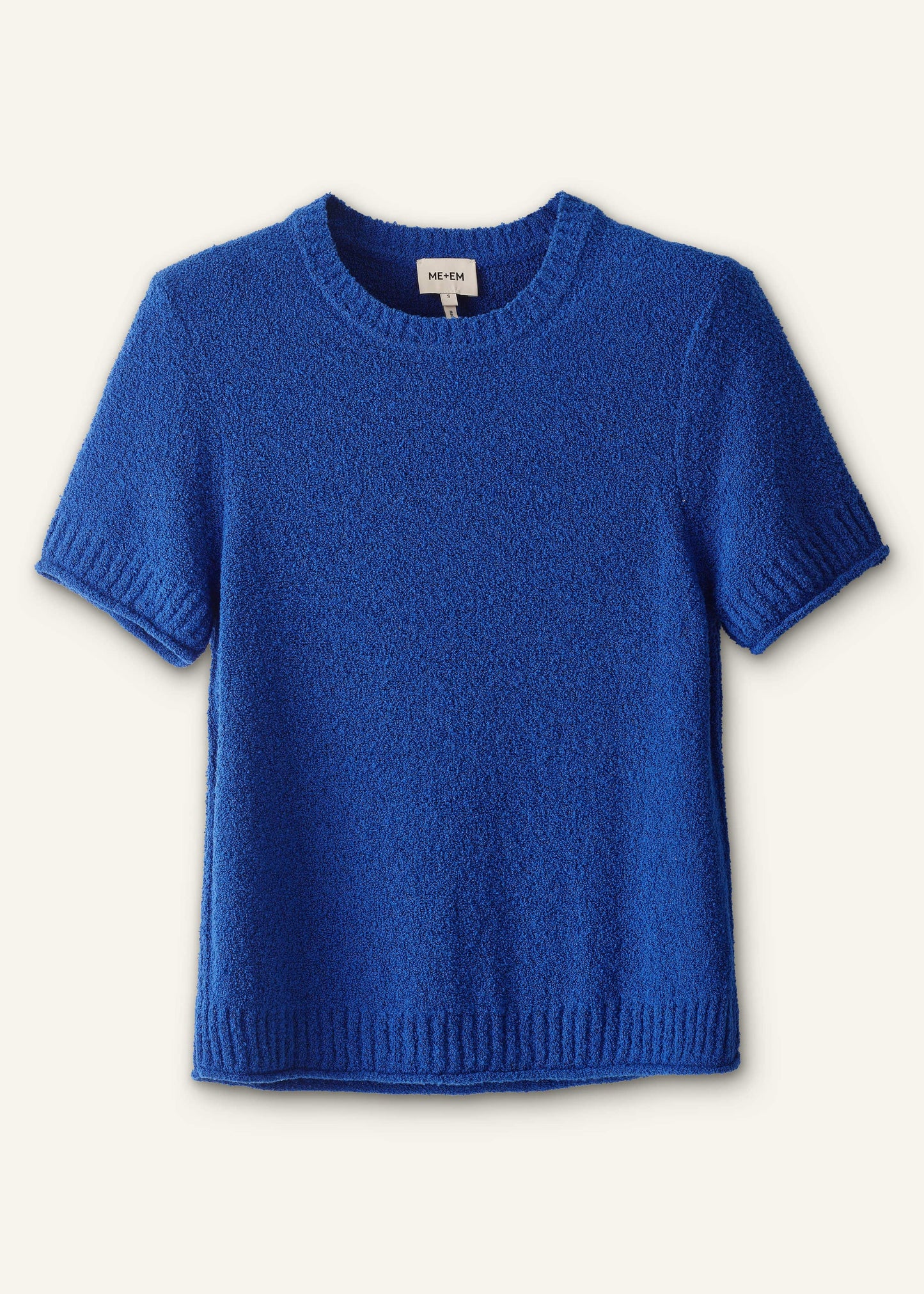 Blue Straight Knit Tee