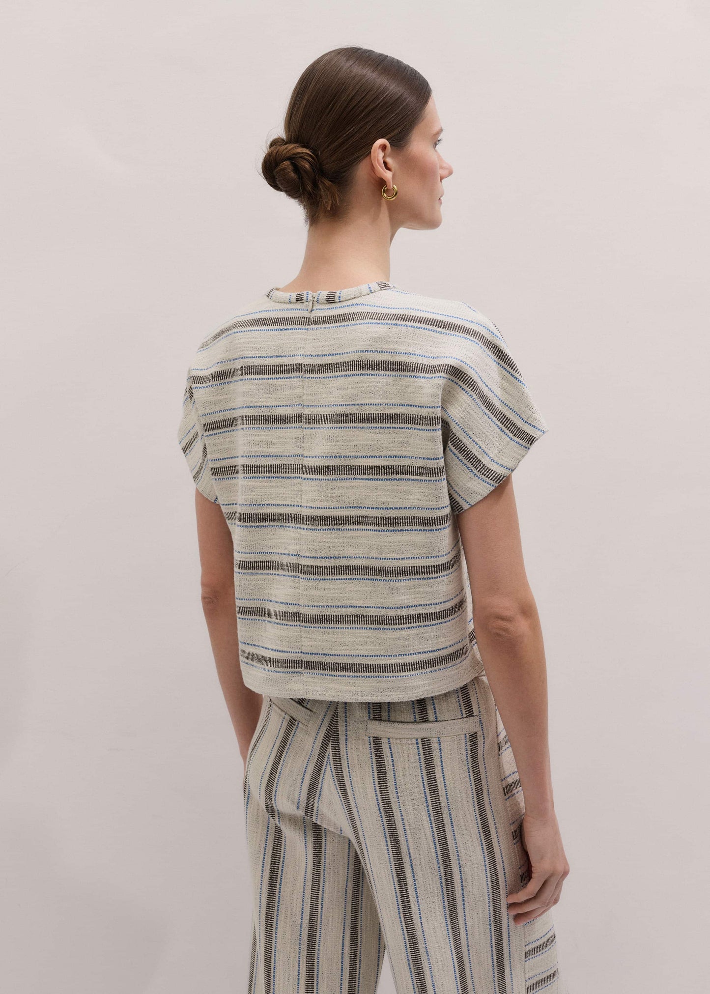 Cream Stripe Tee