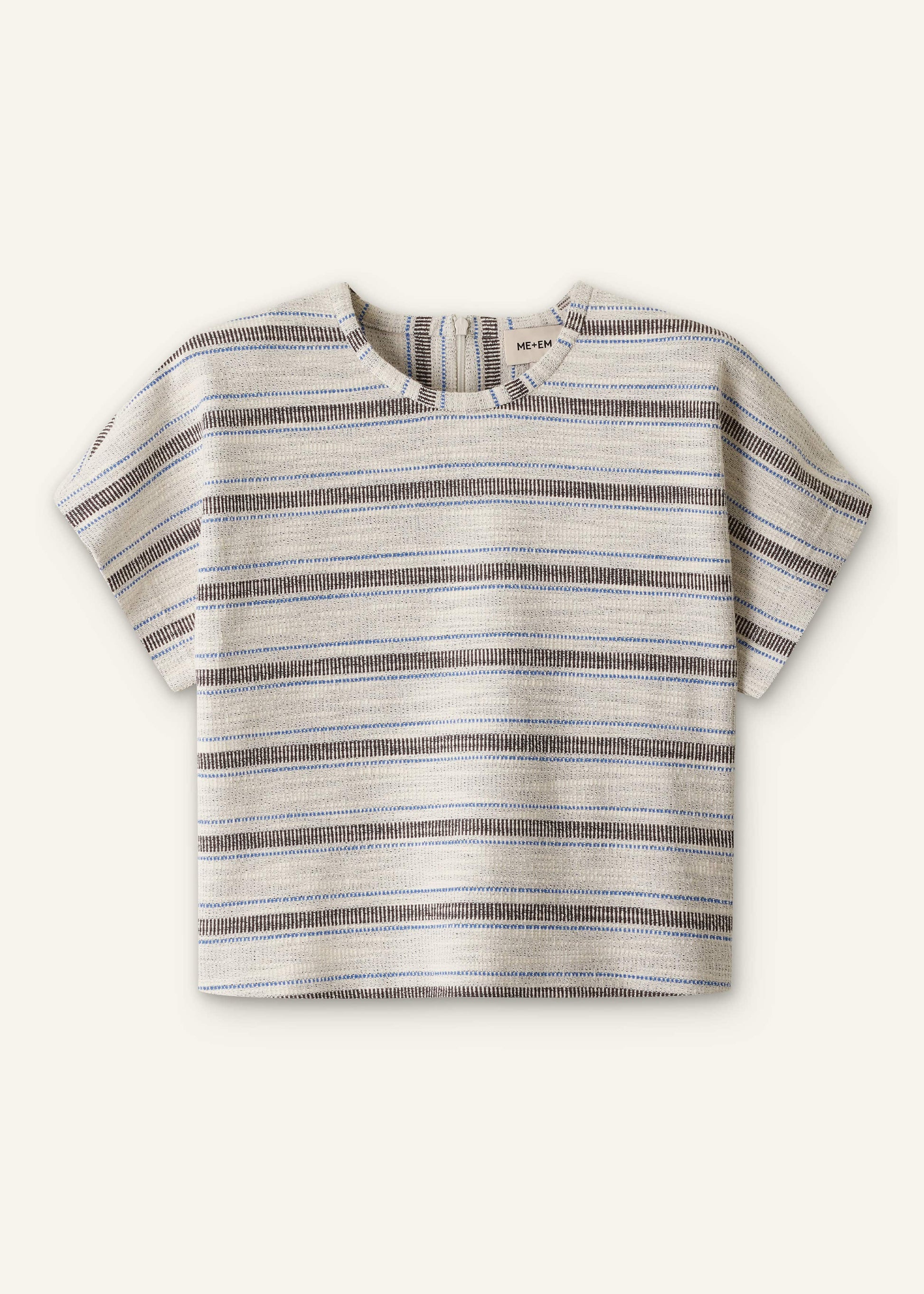 Cream Stripe Tee