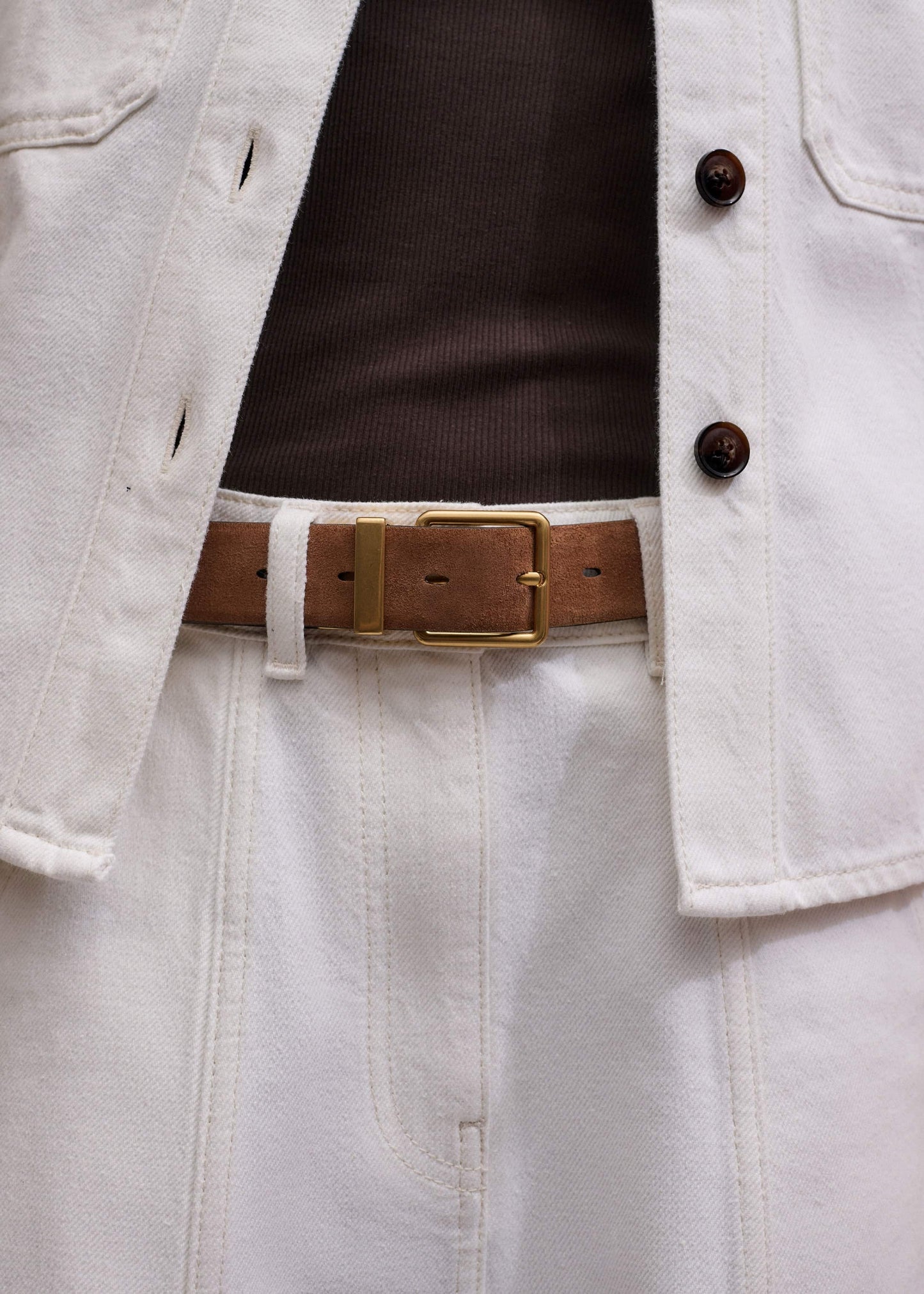 Brown Perfect Basic Vest