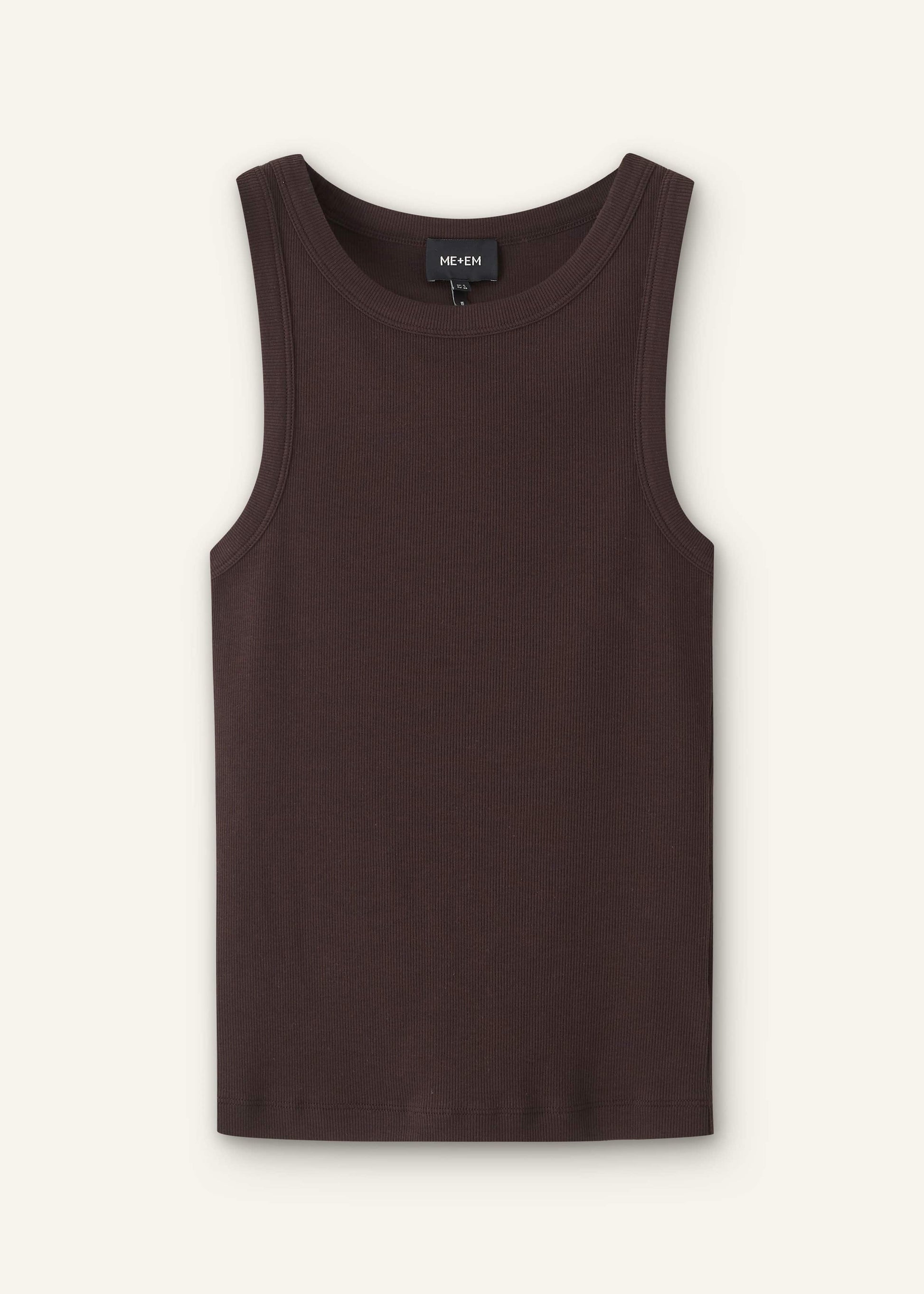 Brown Perfect Basic Vest