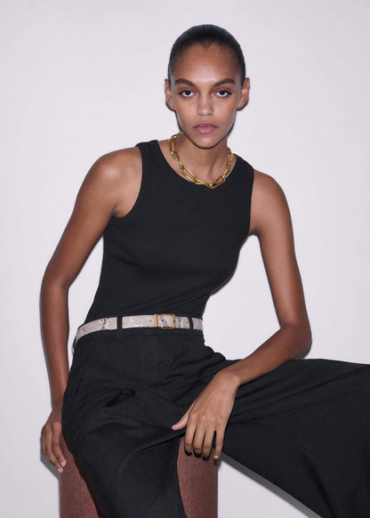 Black Ultimate Crew Neck Tank