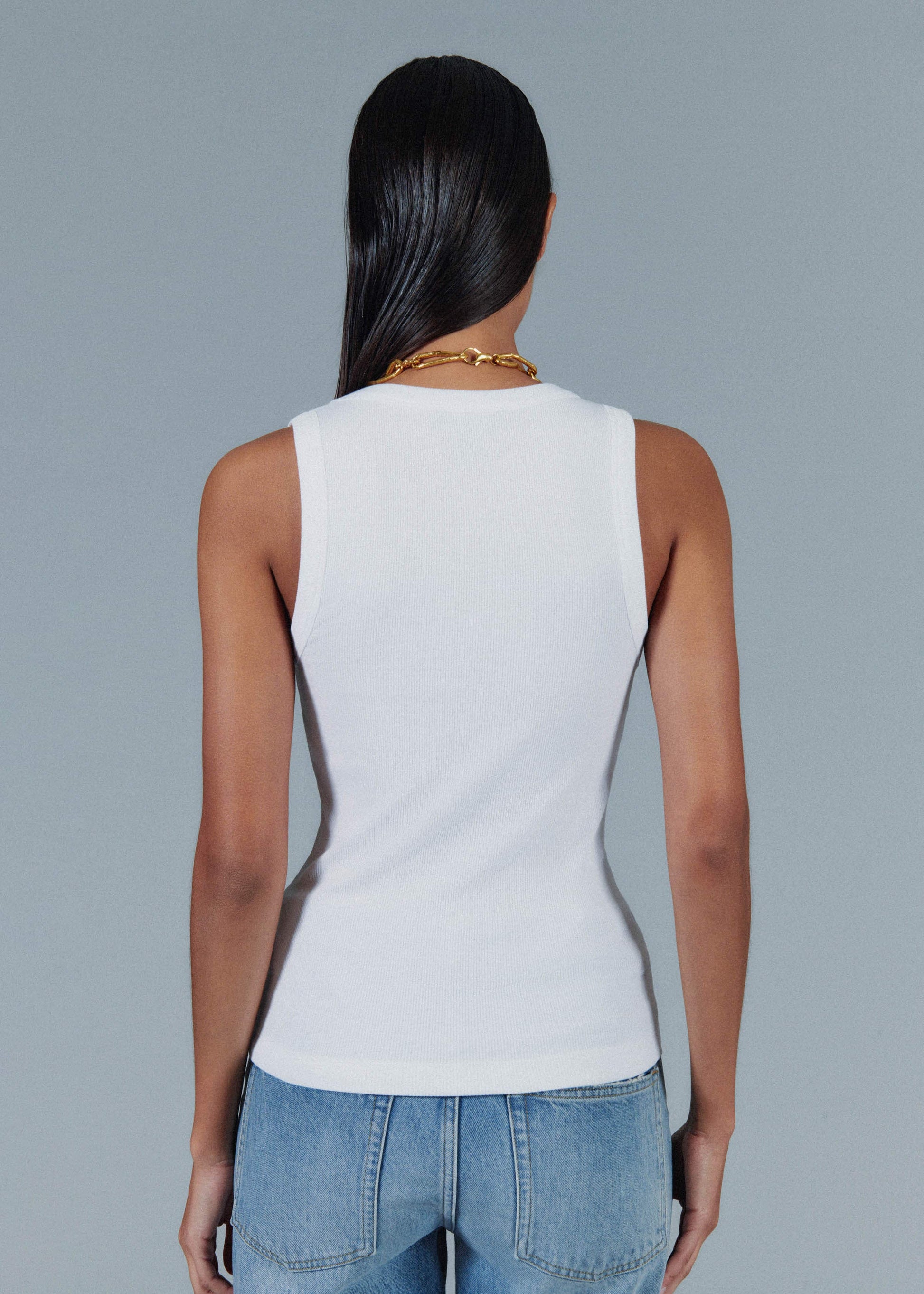White Ultimate V-Neck Vest