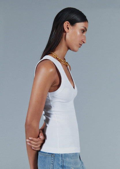 White Ultimate V-Neck Vest