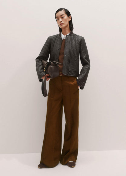 Brown Straight Sweater Vest