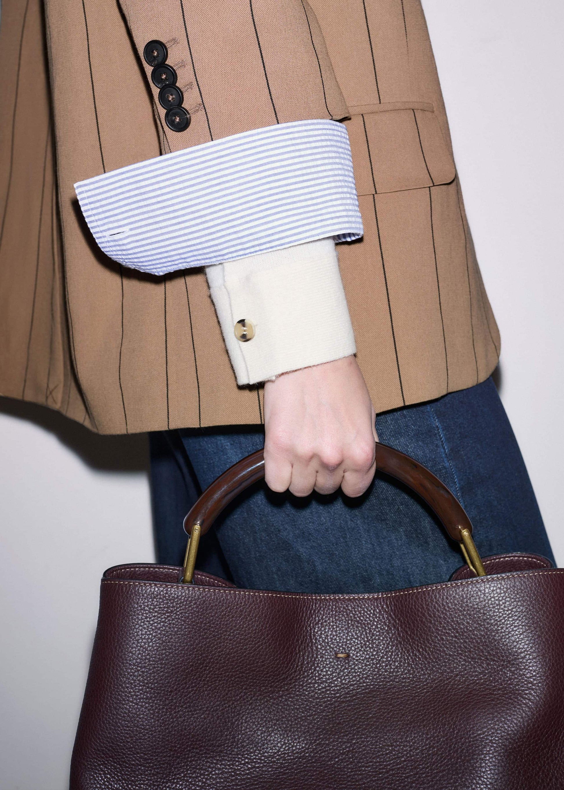 Cream Relaxed Knit Shirt