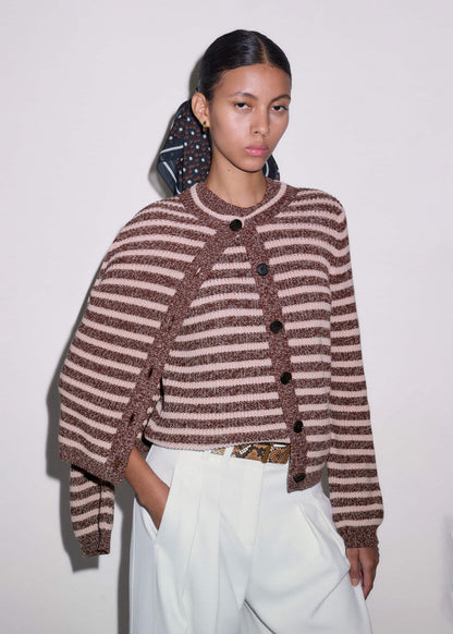 Cinnamon Brown Straight Knit Tee
