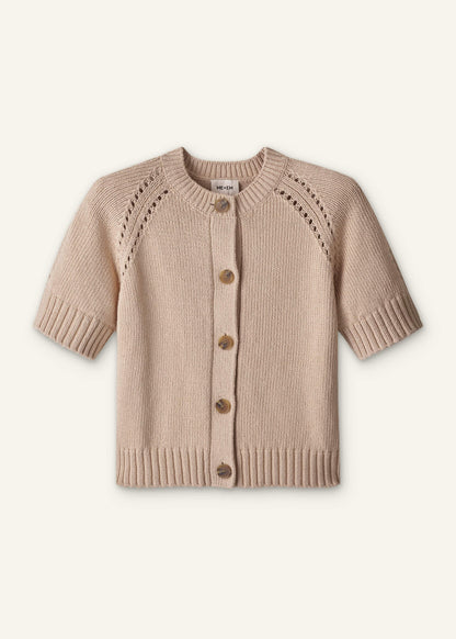 Stone Short Sleeve Cardigan