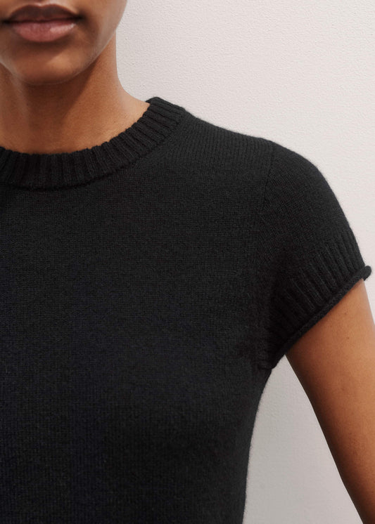 Black Cashmere Baby Tee
