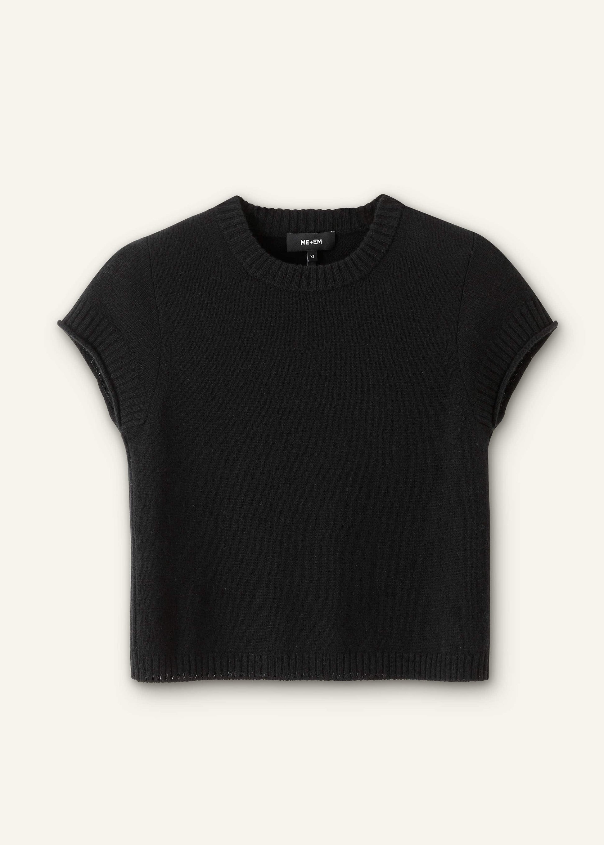 Black Cashmere Baby Tee
