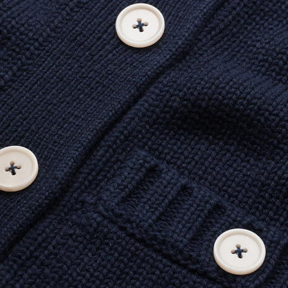 Navy Straight Crop Vest
