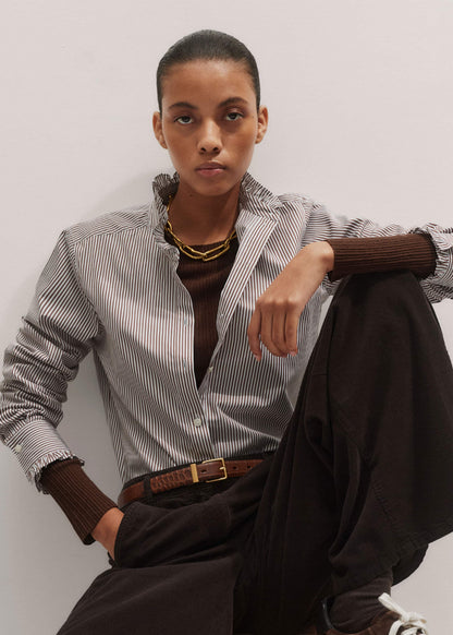 Brown Barely There Sweater