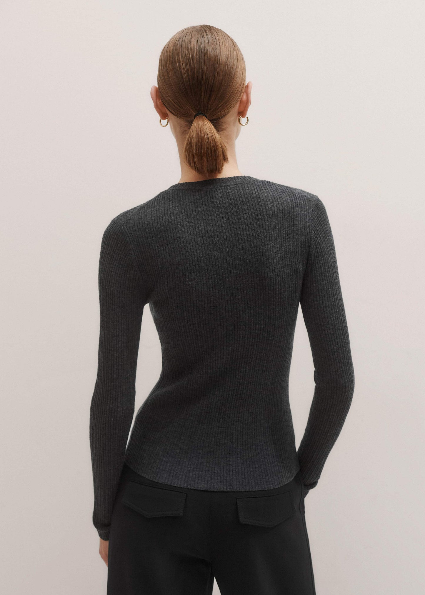 Gray Barely There Sweater