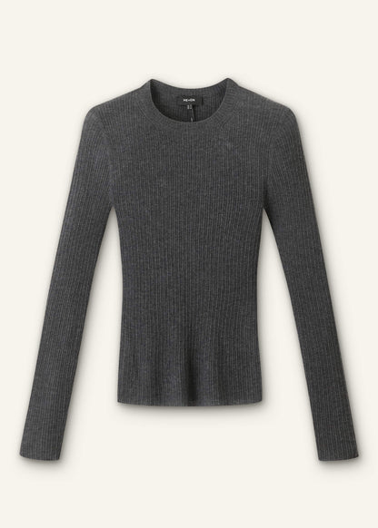 Gray Barely There Sweater