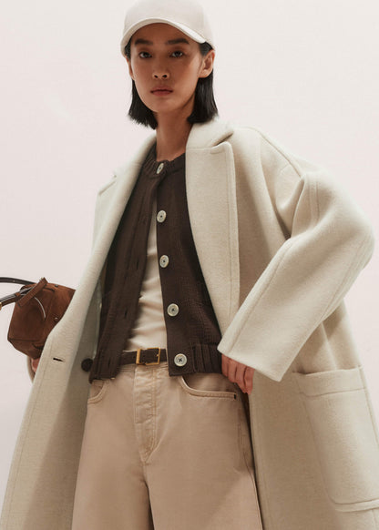 Brown Crop Cardigan