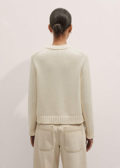 Cream Bracelet Sleeve Cropped Cardigan