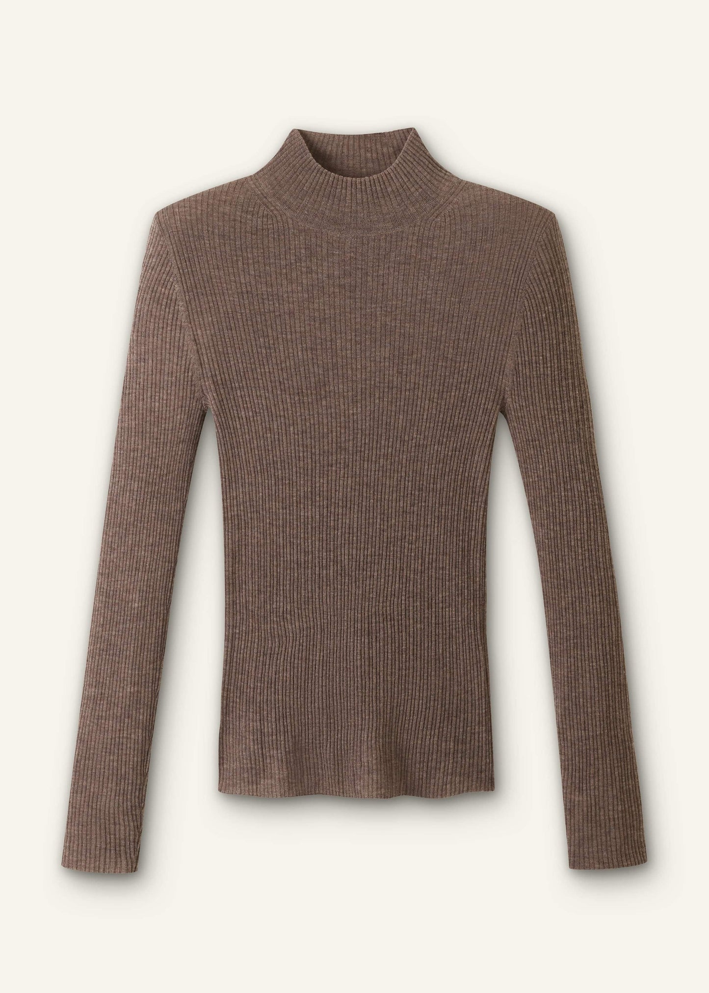 Brown Barely There Slim Layering Sweater