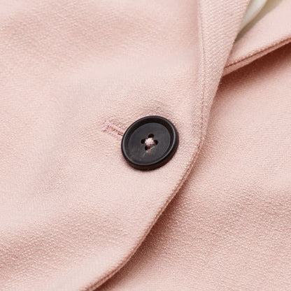 Pink Sharp Shoulder Blazer