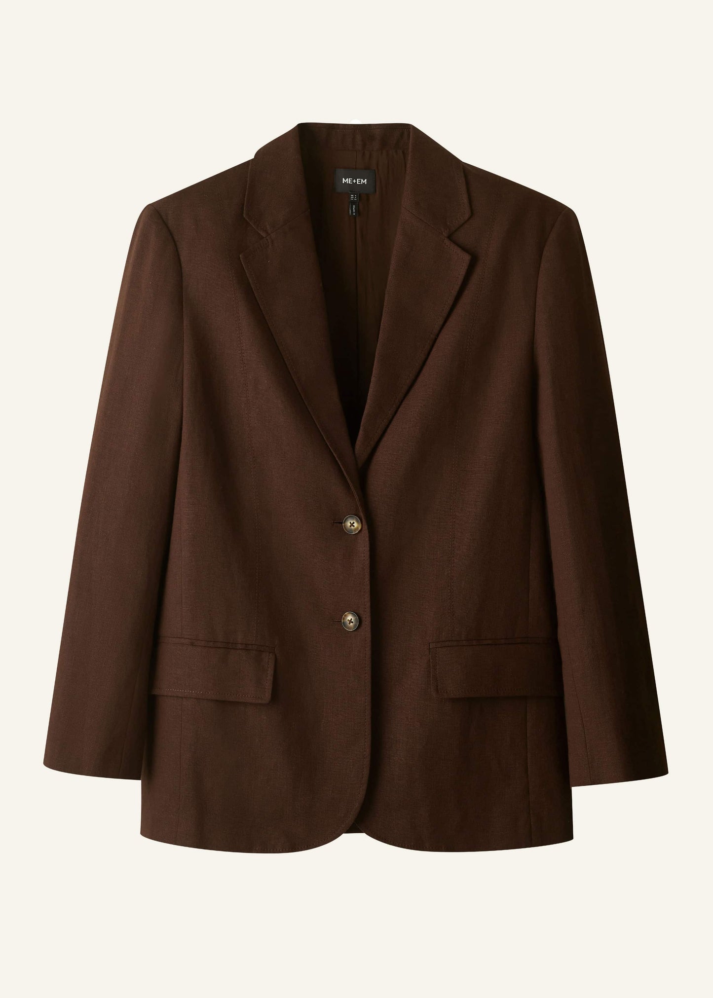 Brown Summer Oversized Blazer