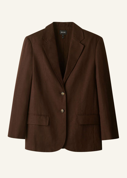 Brown Summer Oversized Blazer
