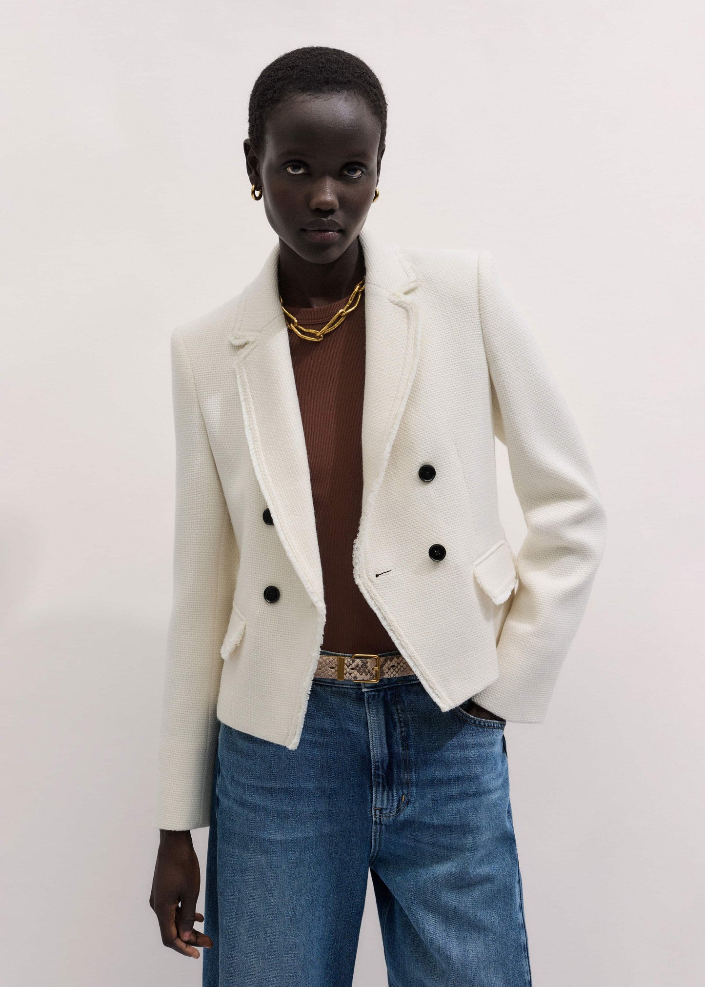 Ivory AM-PM Fitted Blazer