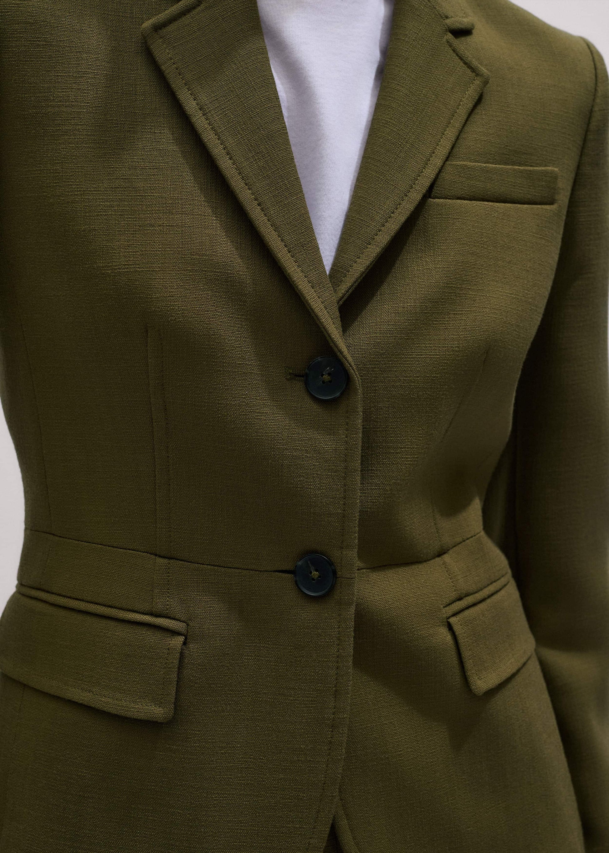 Olive Green Soft Sculpt Jacket