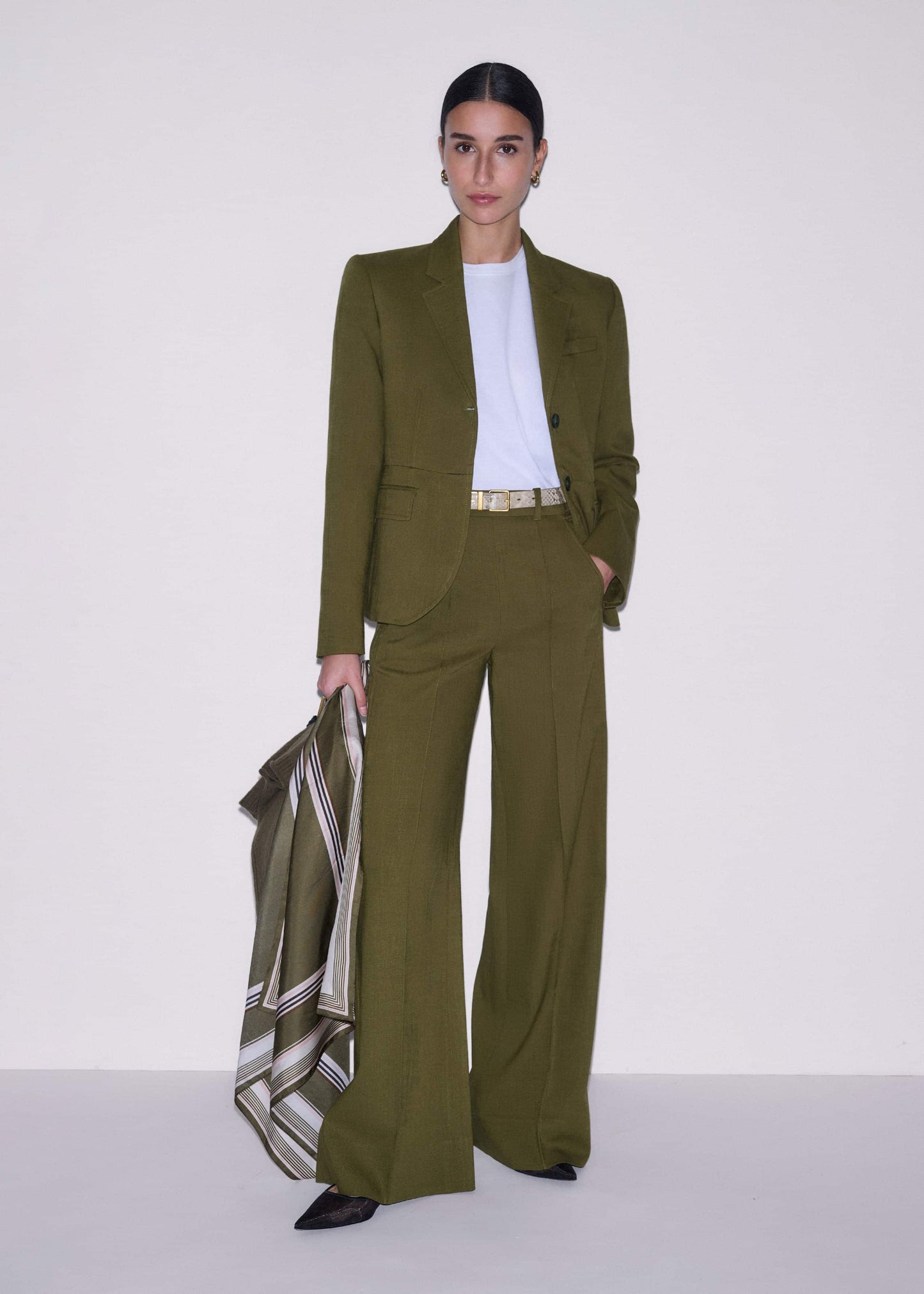 Olive Green Soft Sculpt Jacket